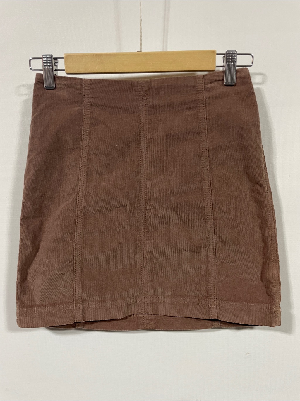 Free People Brown Women's Mini Skirt - Classic A-Line